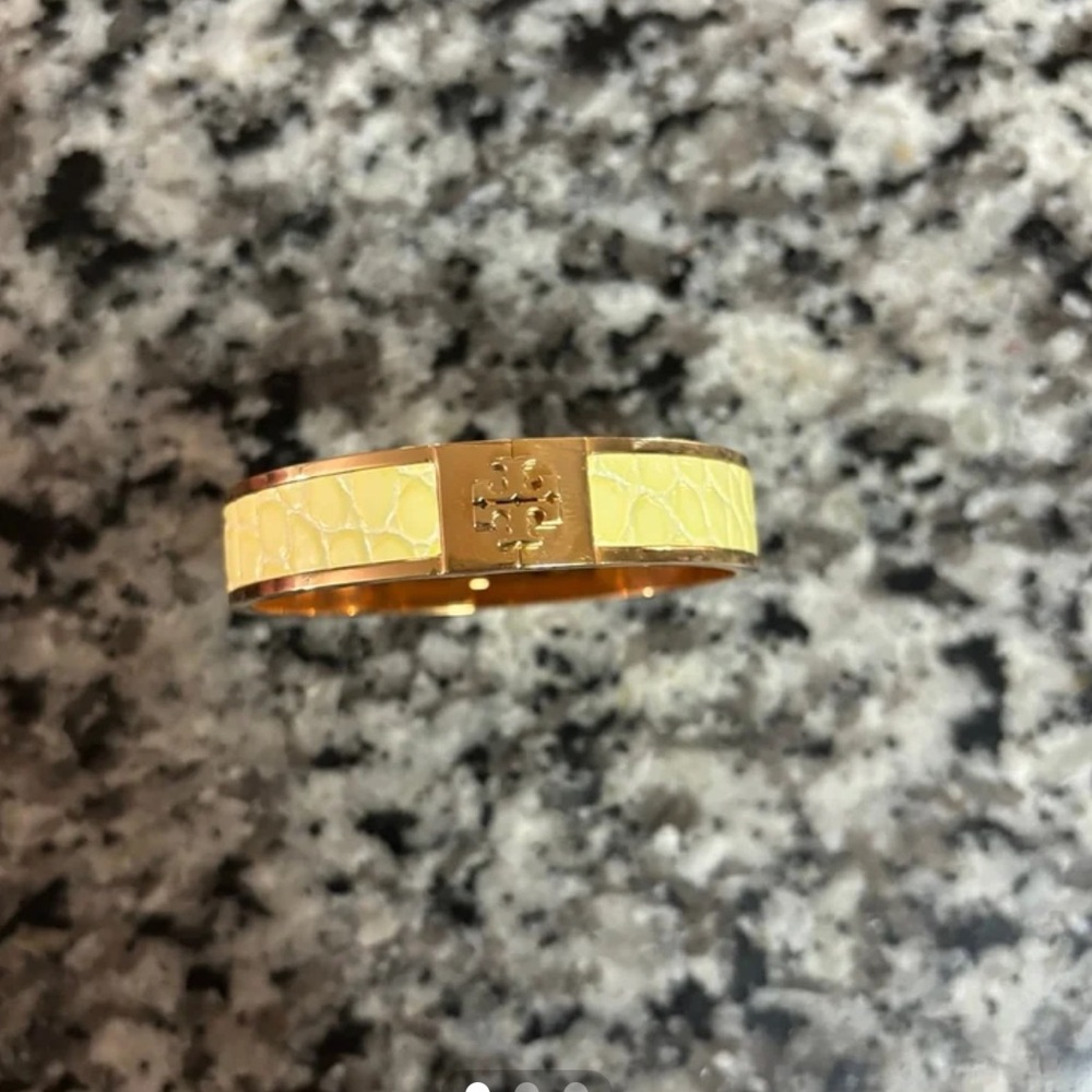 Tory Burch Yellow and Gold Bangle